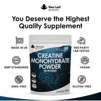 New Leaf Creatine Powder Micronised 350g